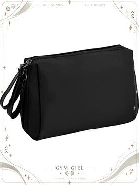 Small Waterproof Polyester Cosmetic Bag Travel Makeup Pouch